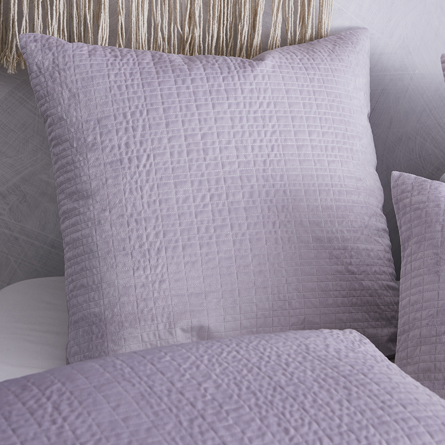 Luna Velvet Lilac Quilted Quilt Cover Separates Adairs