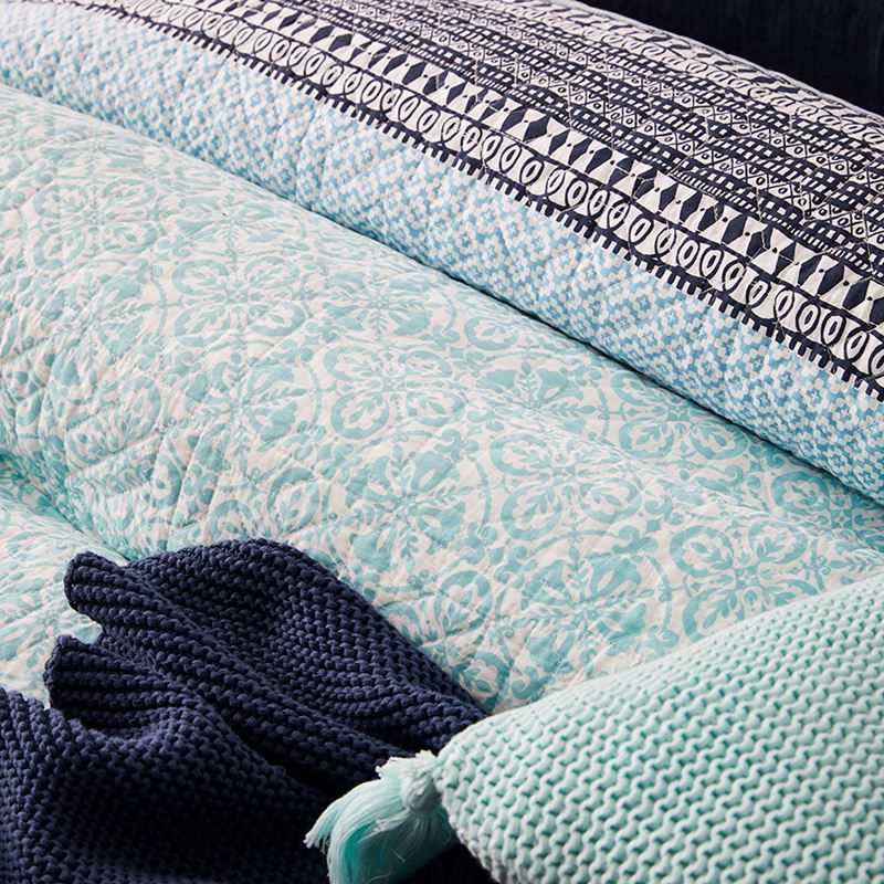 Treviso Quilted Ocean Quilt Cover