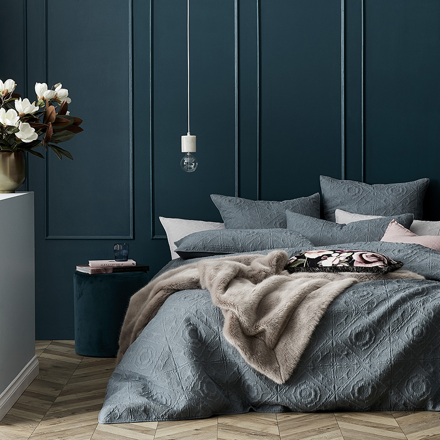 Malta Quilted Quilt Cover Sage Adairs