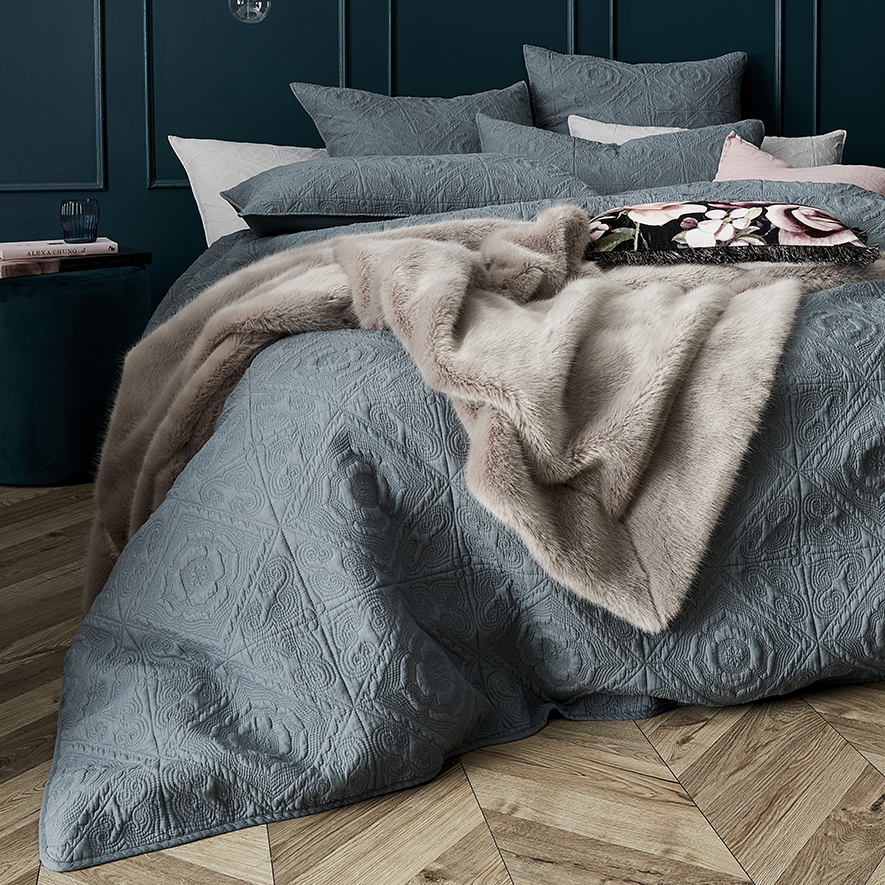 Malta Quilted Quilt Cover Sage Adairs