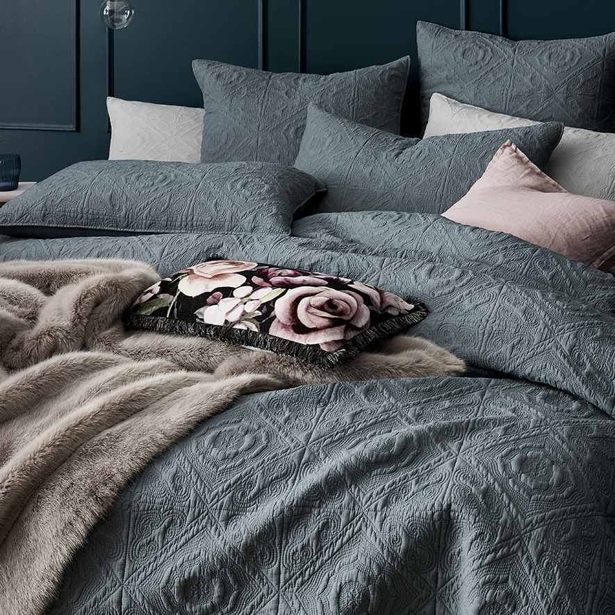 Malta Quilted Quilt Cover Sage Adairs