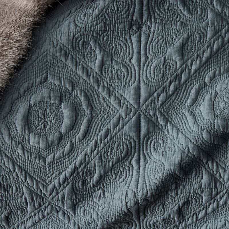 Malta Quilted Quilt Cover Sage