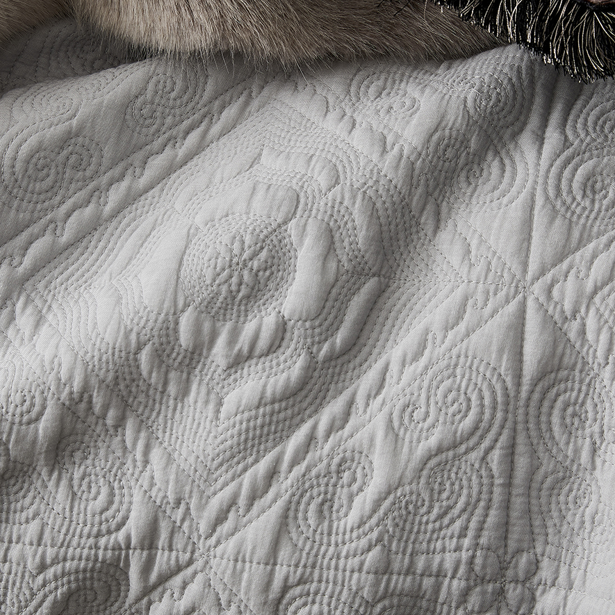 Malta Quilted Quilt Cover Silver Adairs