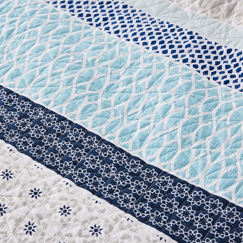 Lucia Quilted Quilt Cover in Azure