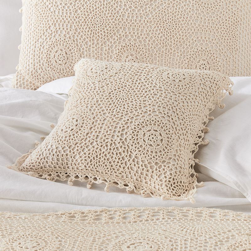 Crochet Natural Bed Runner
