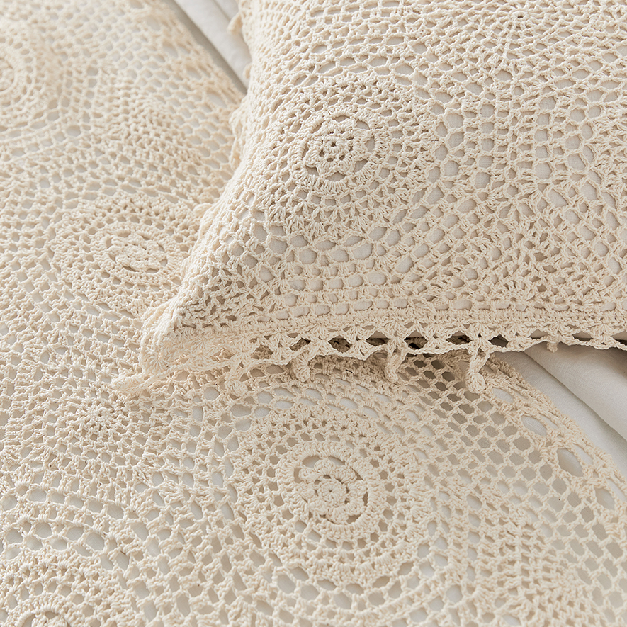 Crochet Natural Bed Runner Adairs