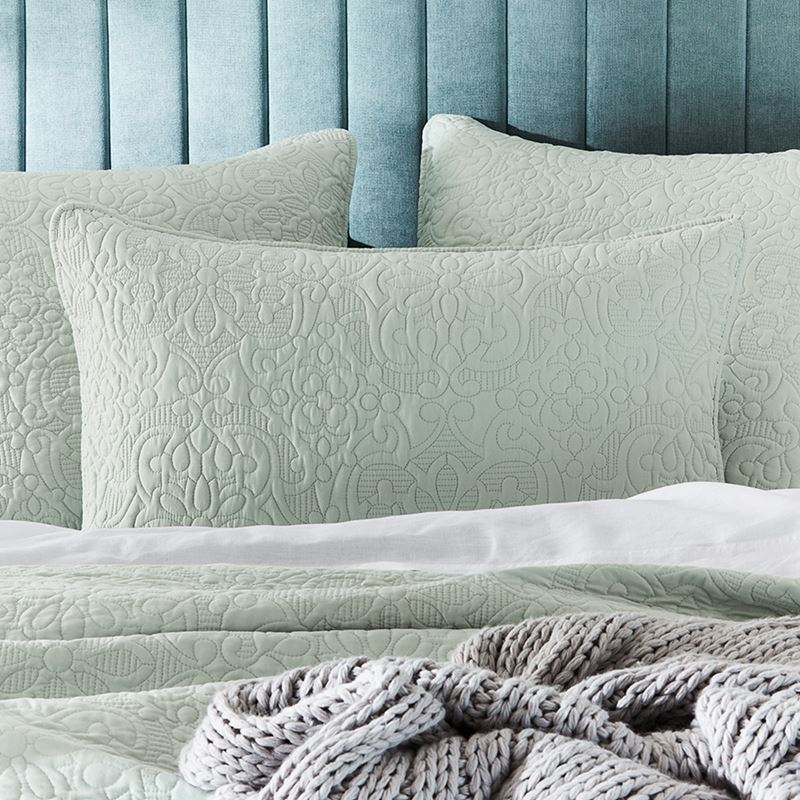 Chloe Quilted Glacier Coverlet