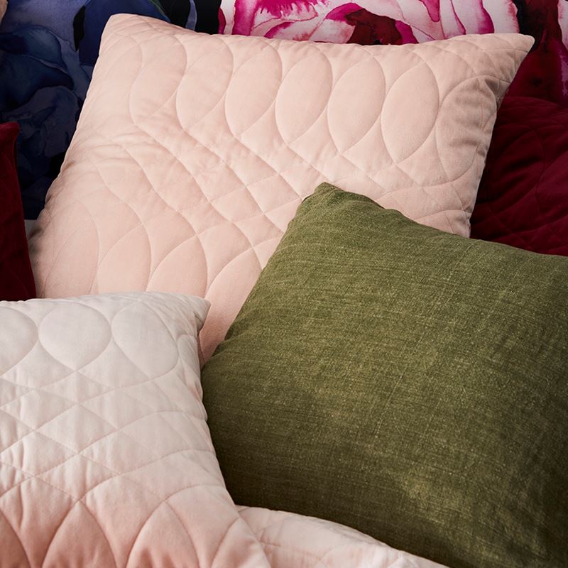 Ophelia Quilted Quilt Cover Dusty Pink
