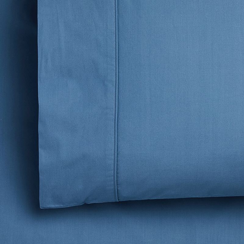 300TC Fresh Cotton Blue Steel Pillowcase
