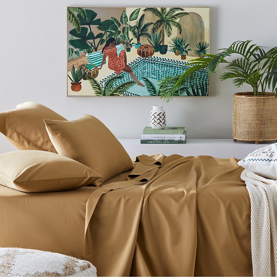 600TC Bamboo Cotton Spice Sheet Set Adairs