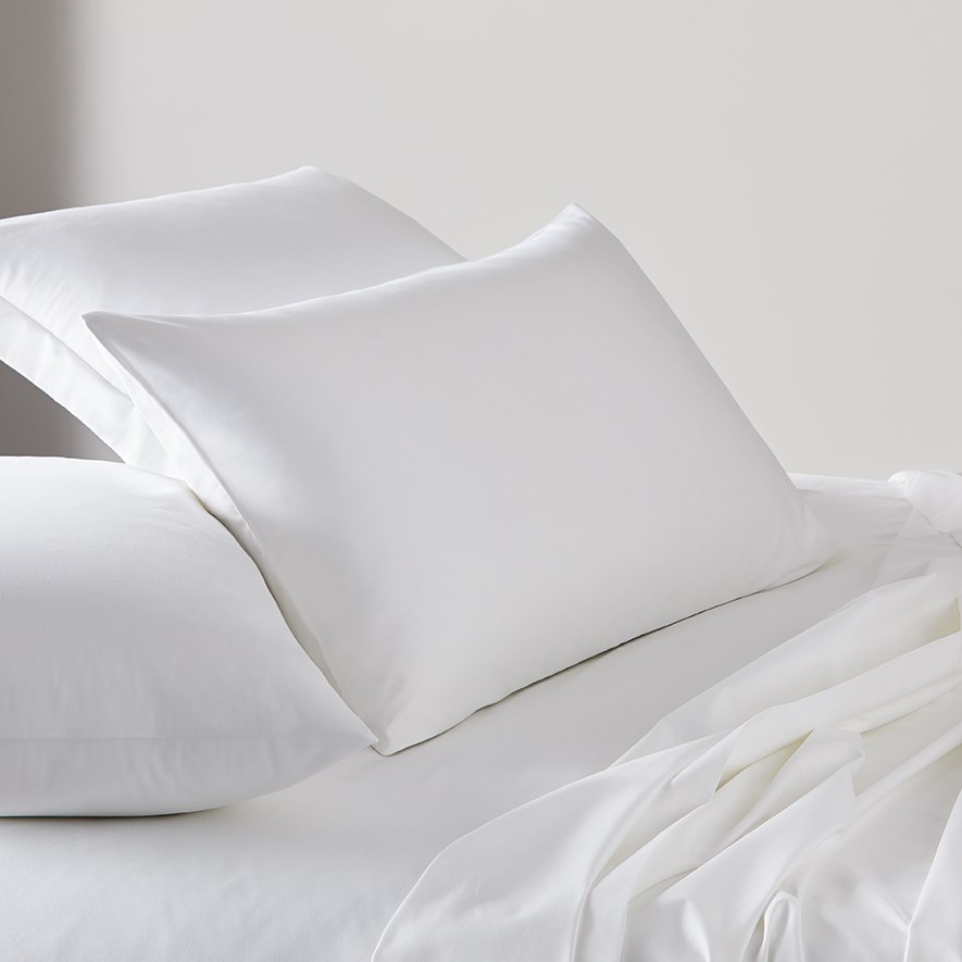 600TC Bamboo Cotton White Sheet Set Adairs