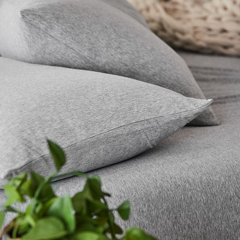 Ultra Soft Jersey Fitted Sheet Grey Marble