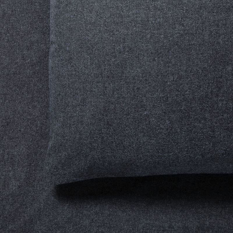 Super Soft Brushed Flannel Sheet Separates Charcoal