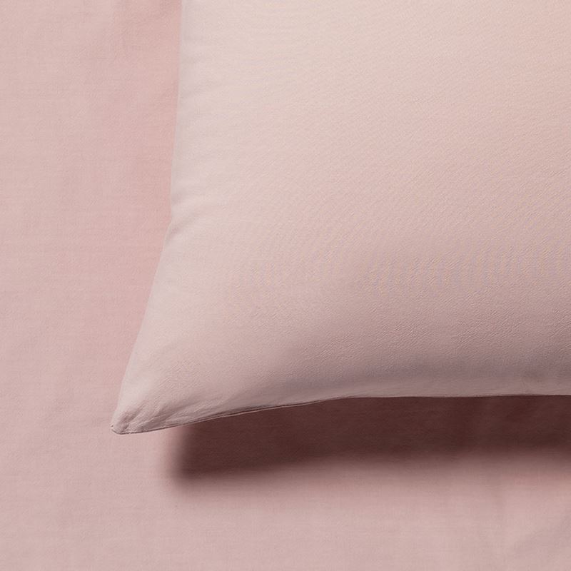 Stonewashed Cotton Sheet Separates Dusty Pink