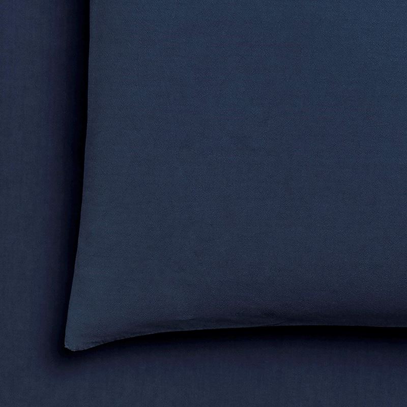 Stonewashed Cotton Sheet Separates China Blue