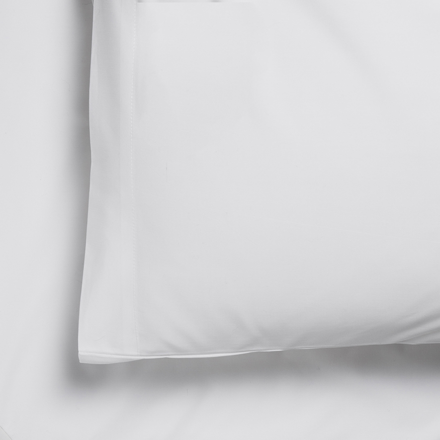 Bamboo Cotton Percale 400TC Sheet Set White Adairs