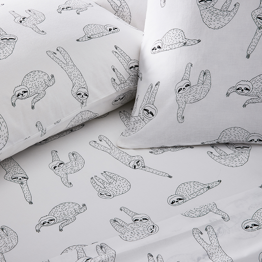 Novelty Sloth Sheet Set Adairs