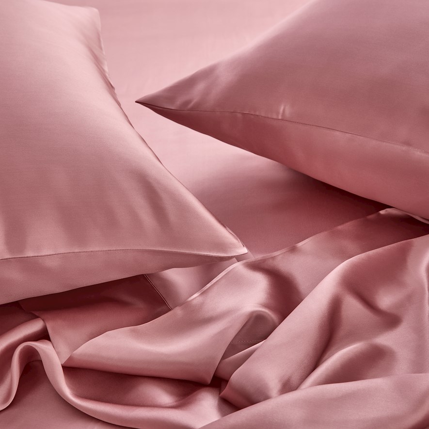 Pure Silk Queen French Rose Sheet Set Adairs