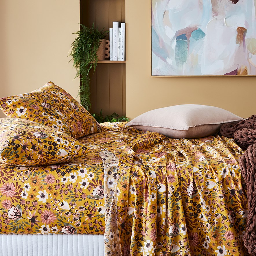 Printed Jessie Floral Sheet Set Adairs