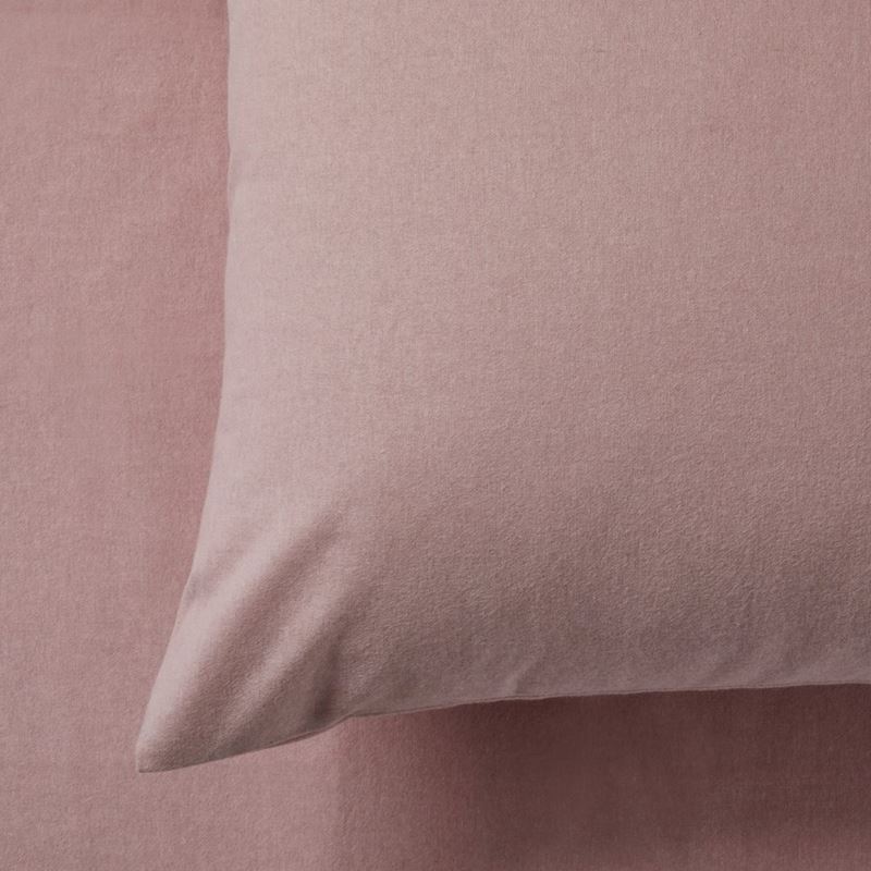 Plain Dyed Pink Flannelette Sheet Separates
