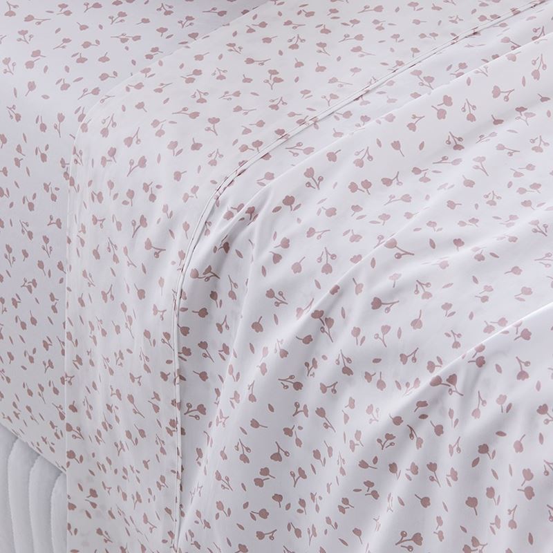 500TC Pima Cotton World's Softest Cotton Dusty Pink Tulip Sheet Separates