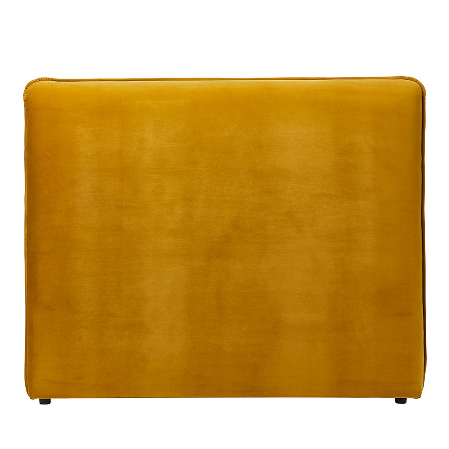 Home Republic Oliver Bedroom Furniture Queen Mustard Matte Velvet