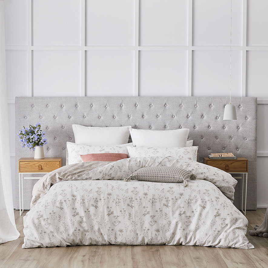 Mercer + Reid Medina Wide Bedhead Ash Furniture Bedheads Adairs