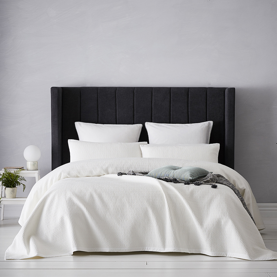Mercer + Reid Ripponlea Bedhead Coal Furniture Bedheads Adairs