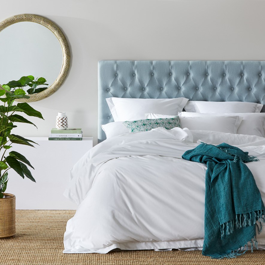 Mercer Reid Fenwick Soft Blue Bedhead Adairs