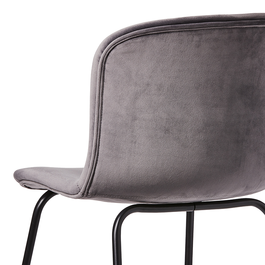 Orlando Grey Velvet Counter Stool Adairs