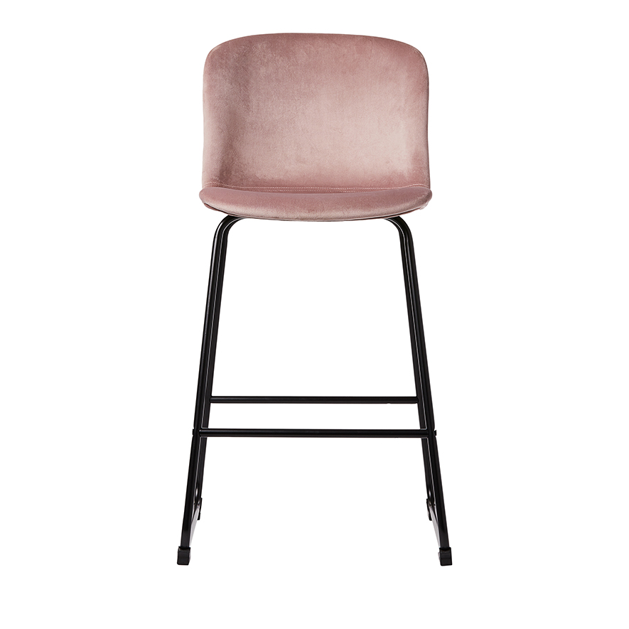Orlando Rose Pink Velvet Counter Stool Adairs