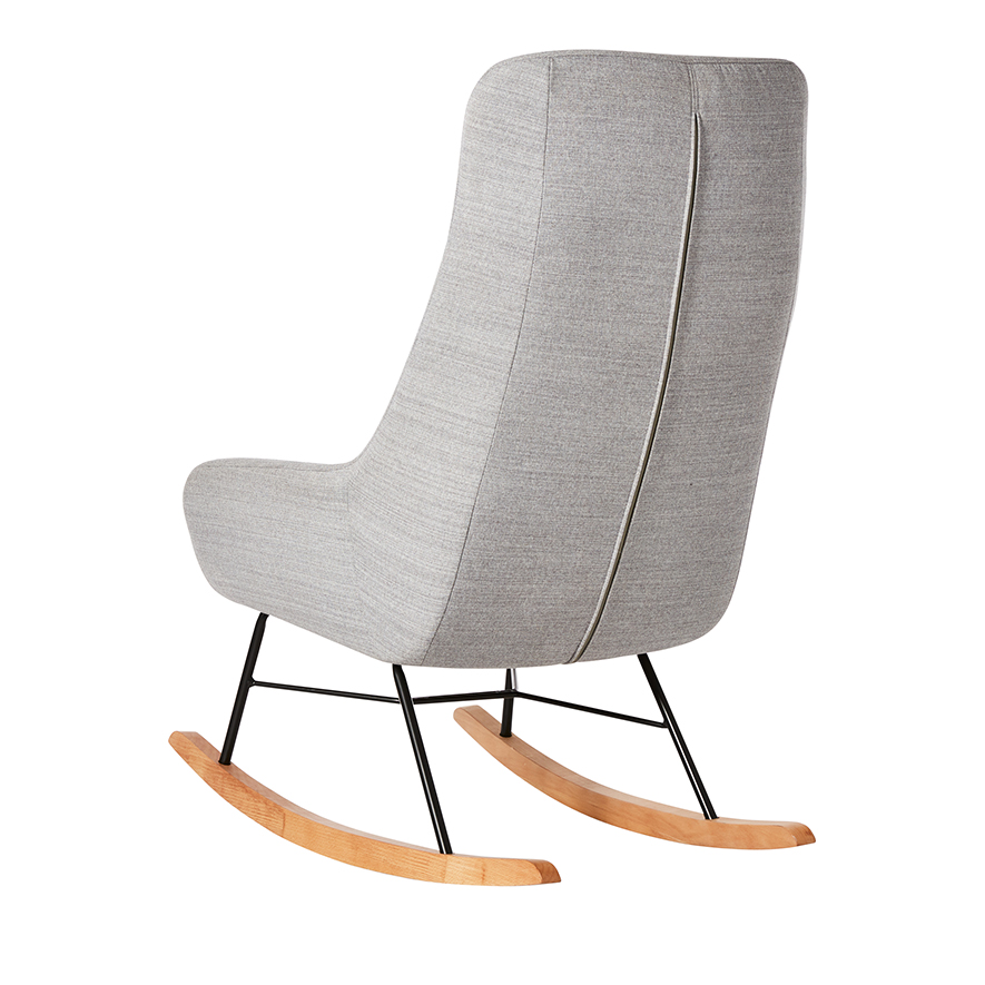 Nebraska Rocking Chair Silver Adairs