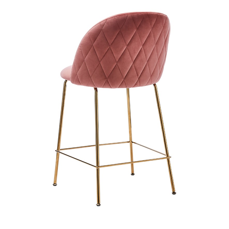 Arlo Peony Rose Gold Counter Stool Adairs