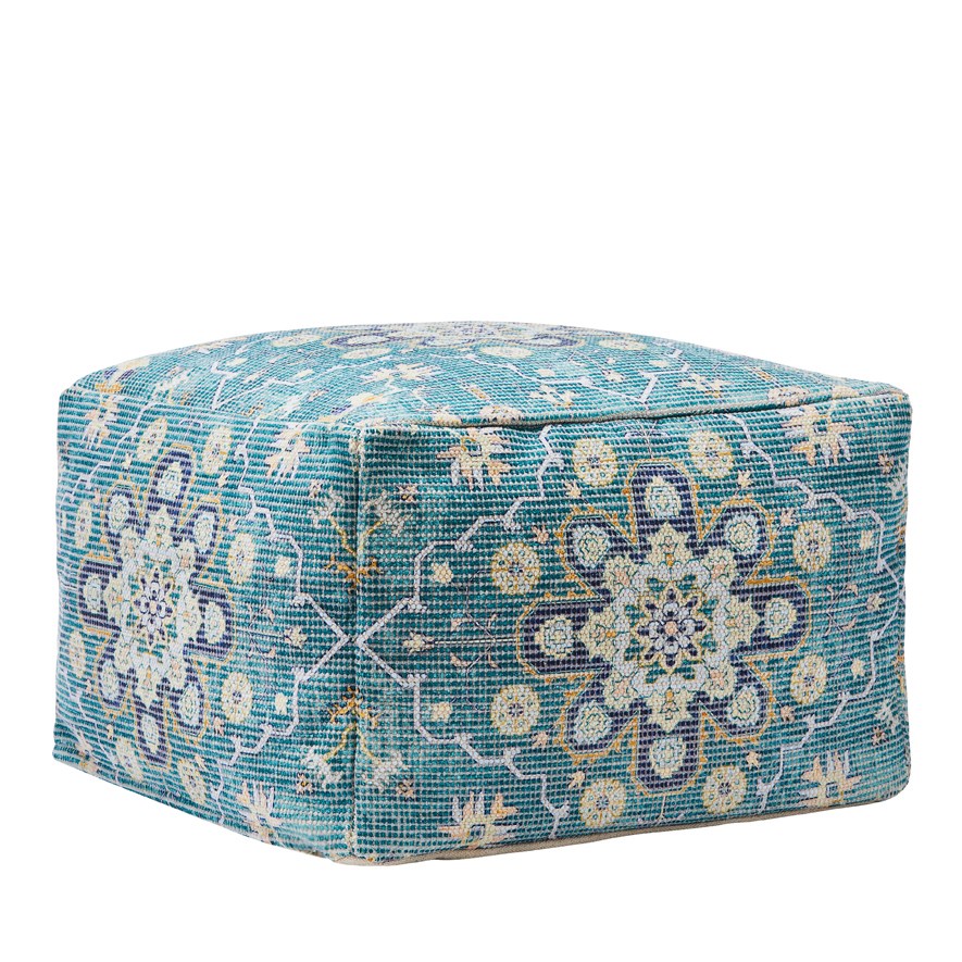 Home Republic Mala Emerald Pouf Furniture Adairs