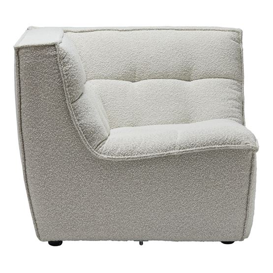 Otis Lounge Chair 1 Seater Snow Boucle 