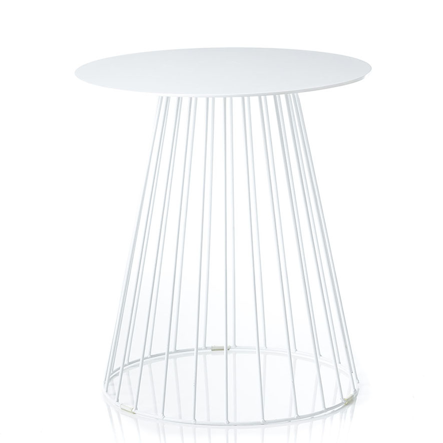 Element Tower Side Table White 50cm Adairs