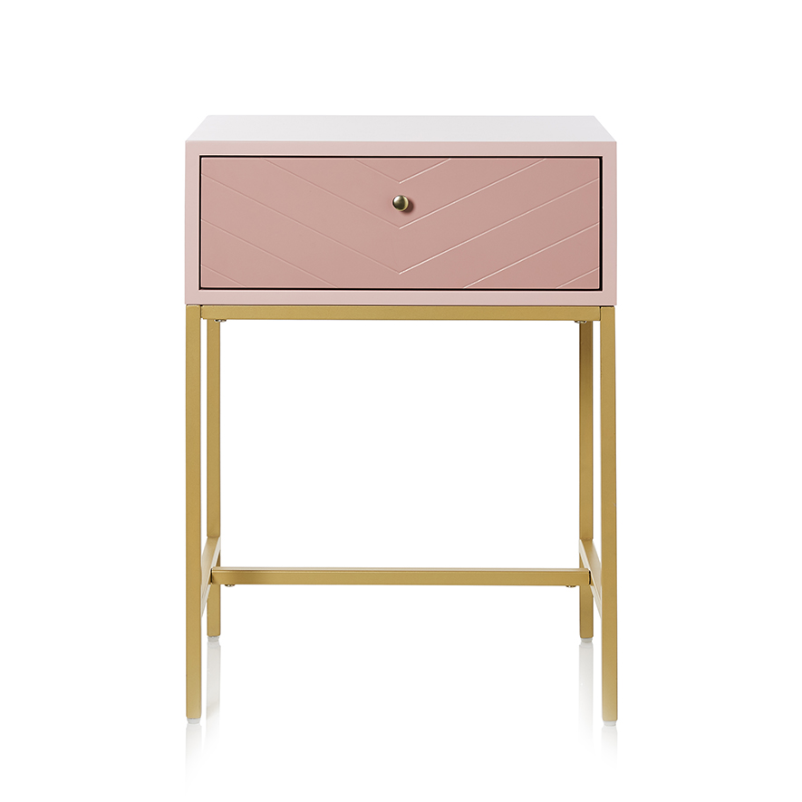 Mercer + Reid Sienna Collection Side Table Pink & Gold Adairs