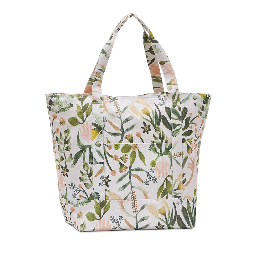 Habitation Natural Green Cooler Bag Adairs