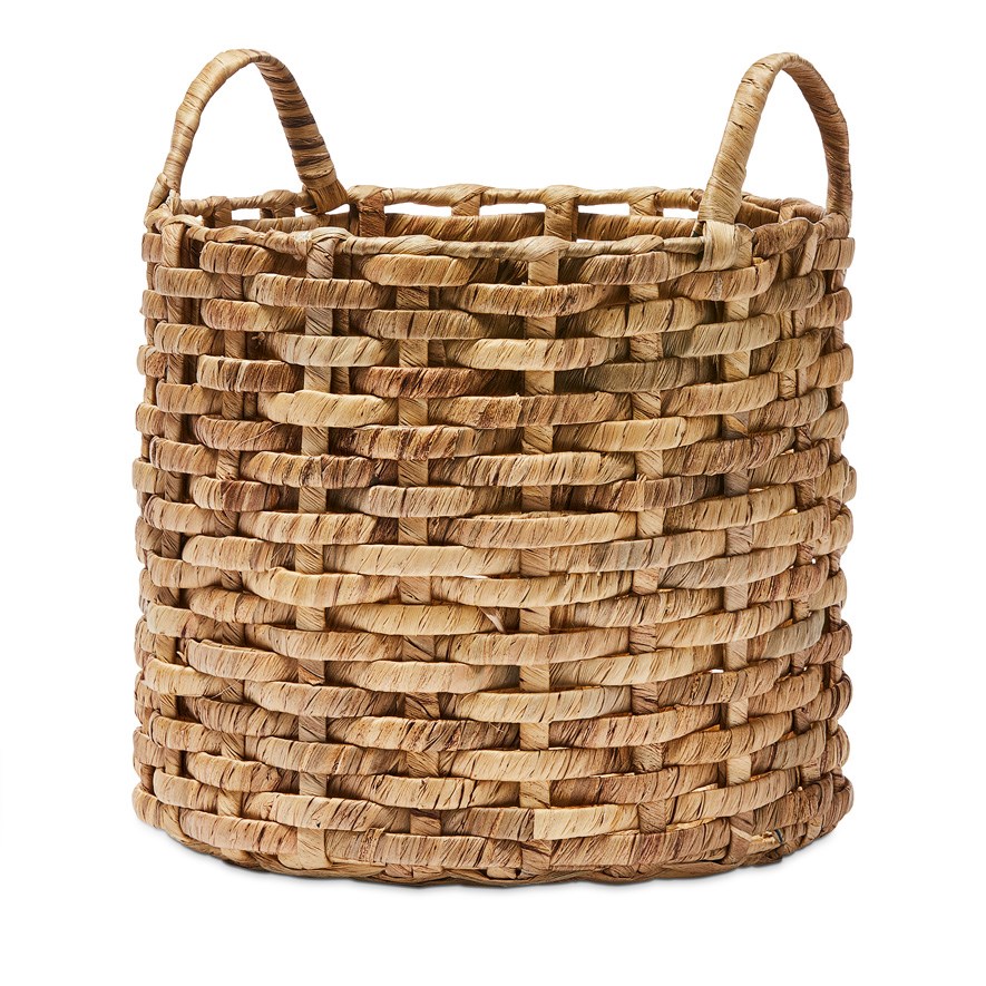 Wellington Basket Poppy Dia40xH44cm Natural Adairs