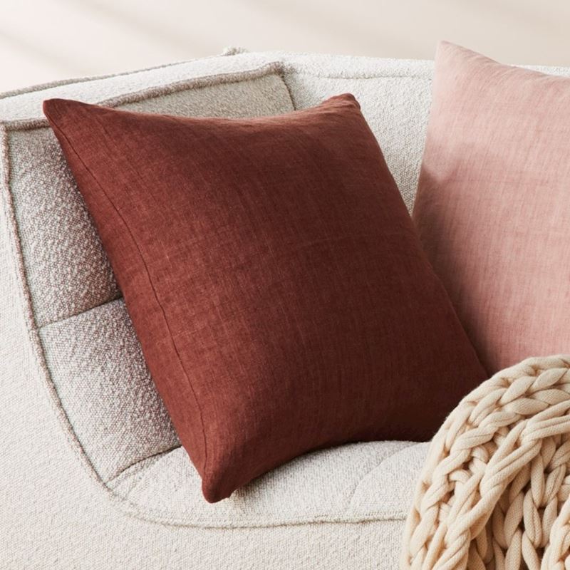 Malmo Mahogany Linen Cushion