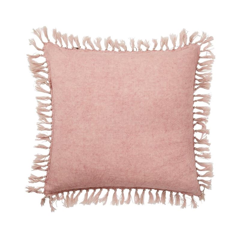 Genoa Vintage Washed Linen Dusty Pink Cushion