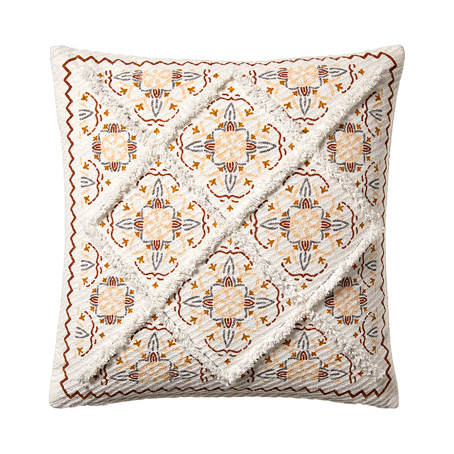 Moroccan Natural Tufted Cushion Adairs