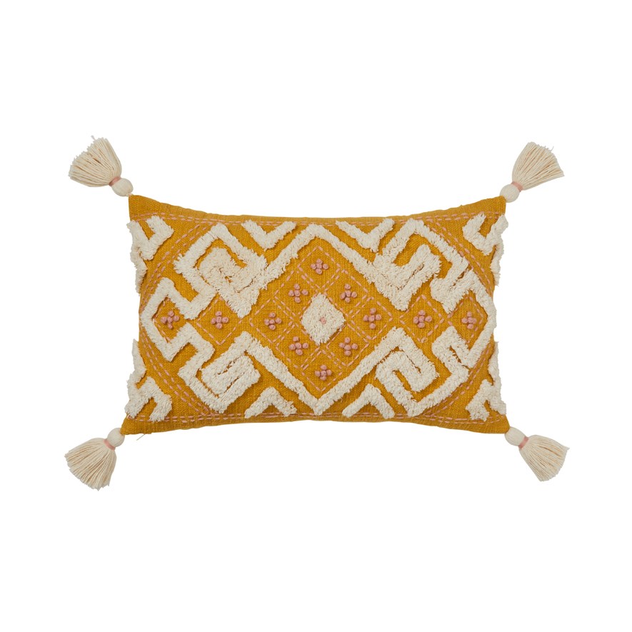 Marli Mustard & Natural Cushion Adairs