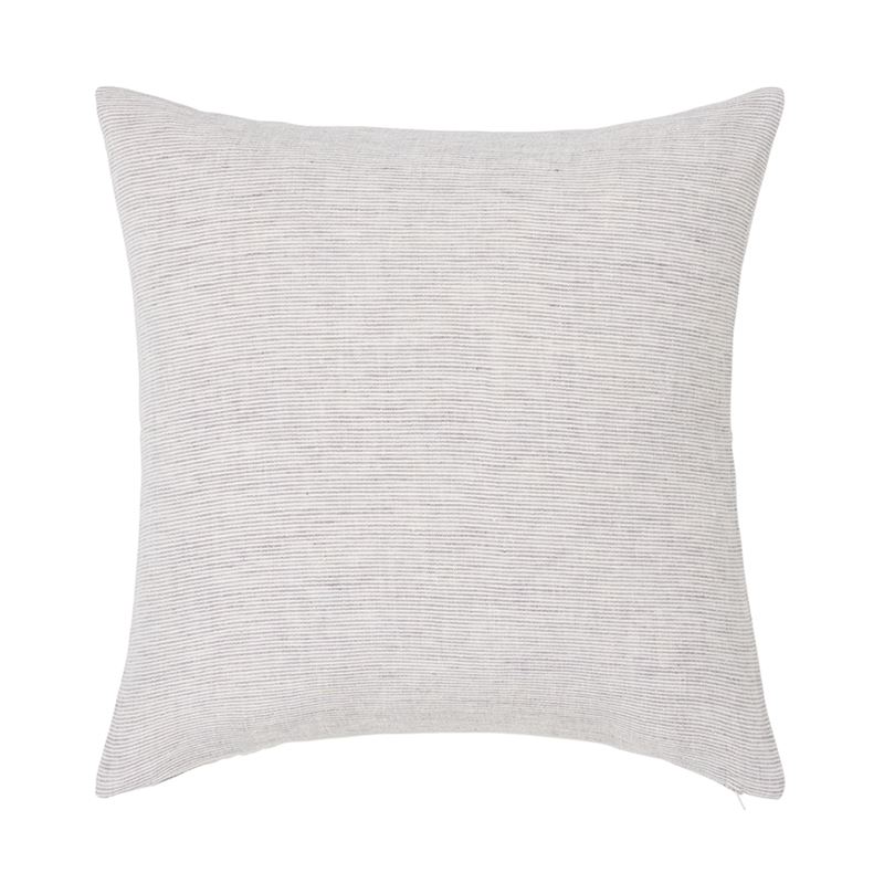 Malmo Linen Cushion Grey Stripe 
