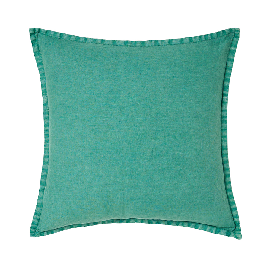 Home Republic Belgian Tropical Vintage Washed Linen Cushion Adairs