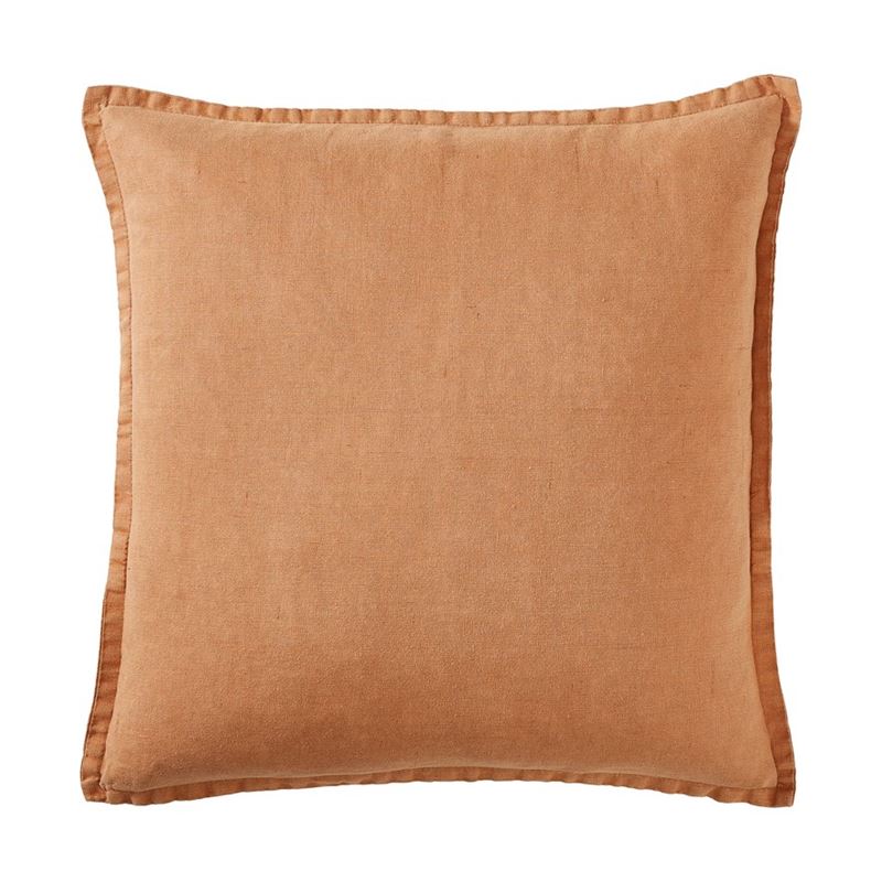 Belgian Sandstone Vintage Washed Linen Cushion