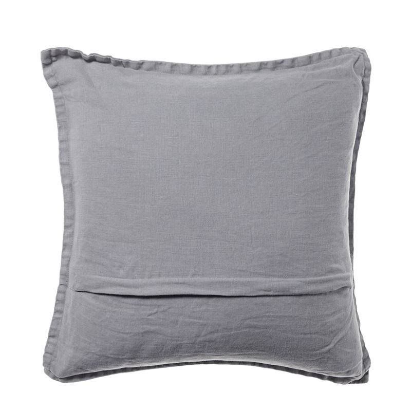 Belgian Seal Grey  Vintage Washed Linen Cushion
