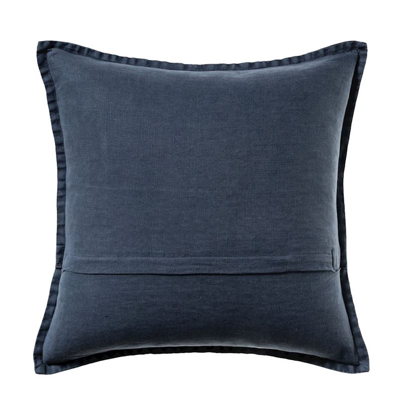 Belgian Slate Vintage Washed Linen Cushion
