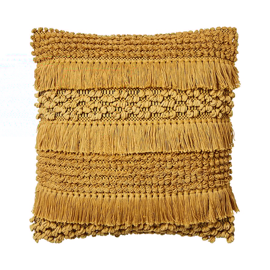 Axel Mustard Cushion Adairs