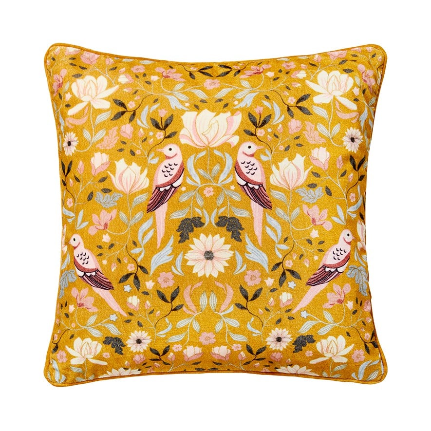 Mustard mongolian cushion online